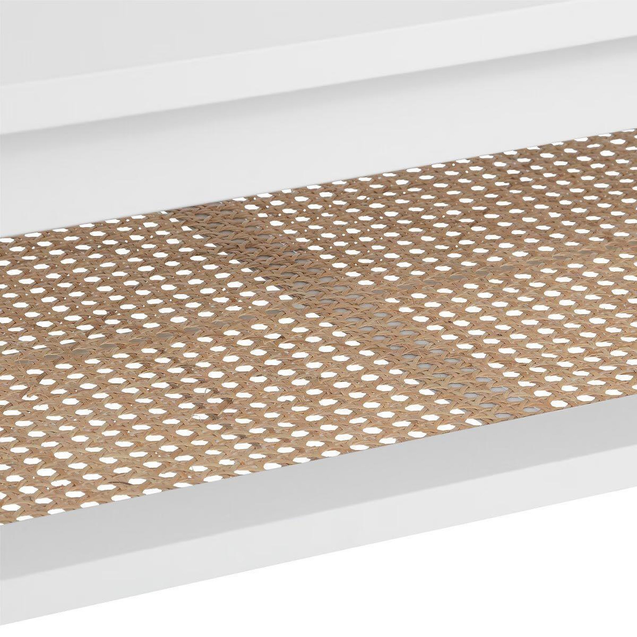 Voir la diapositive 3 : ATMOSPHERA Table basse avec étagère  cabras  109cm blanc