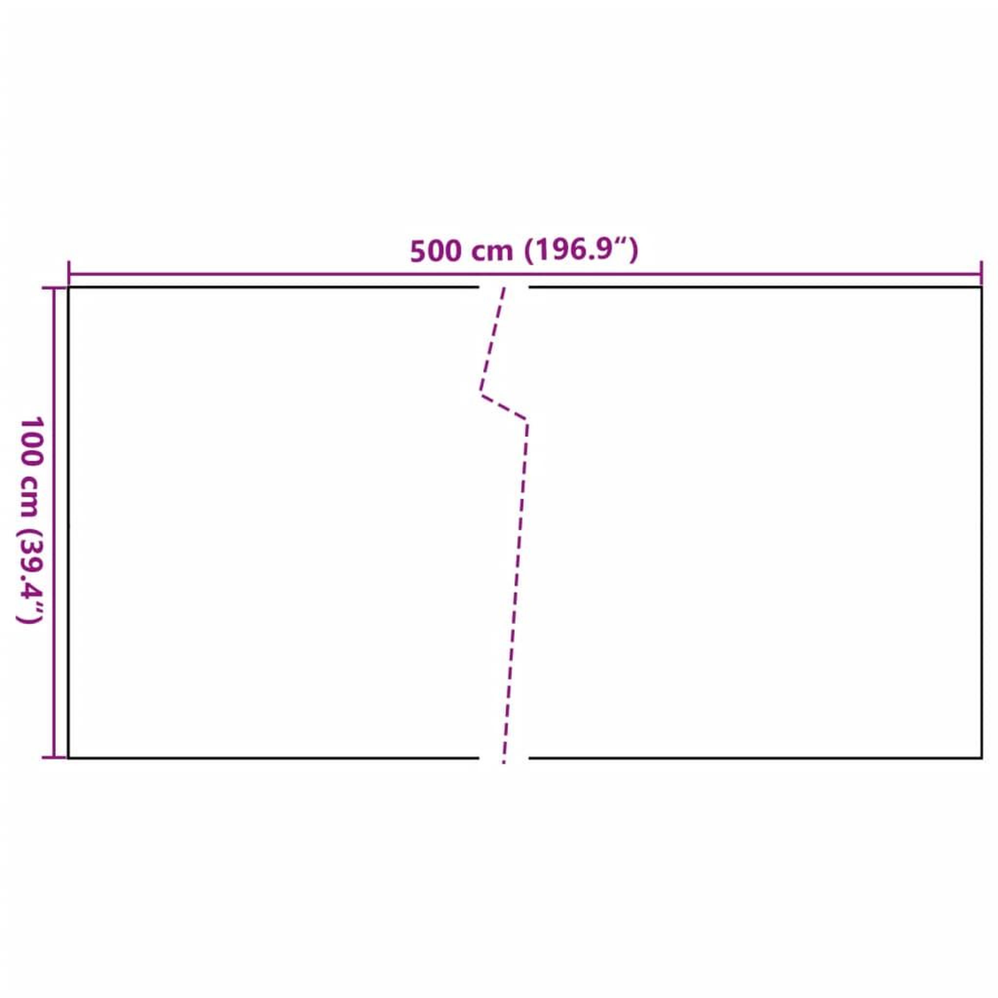 Voir la diapositive 6 : VIDAXL Paravent de balcon brun et noir 500x100 cm resine tressee