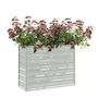 Voir la diapositive 3 : VIDAXL Lit sureleve de jardin 100x40x77 cm Acier galvanise Argente