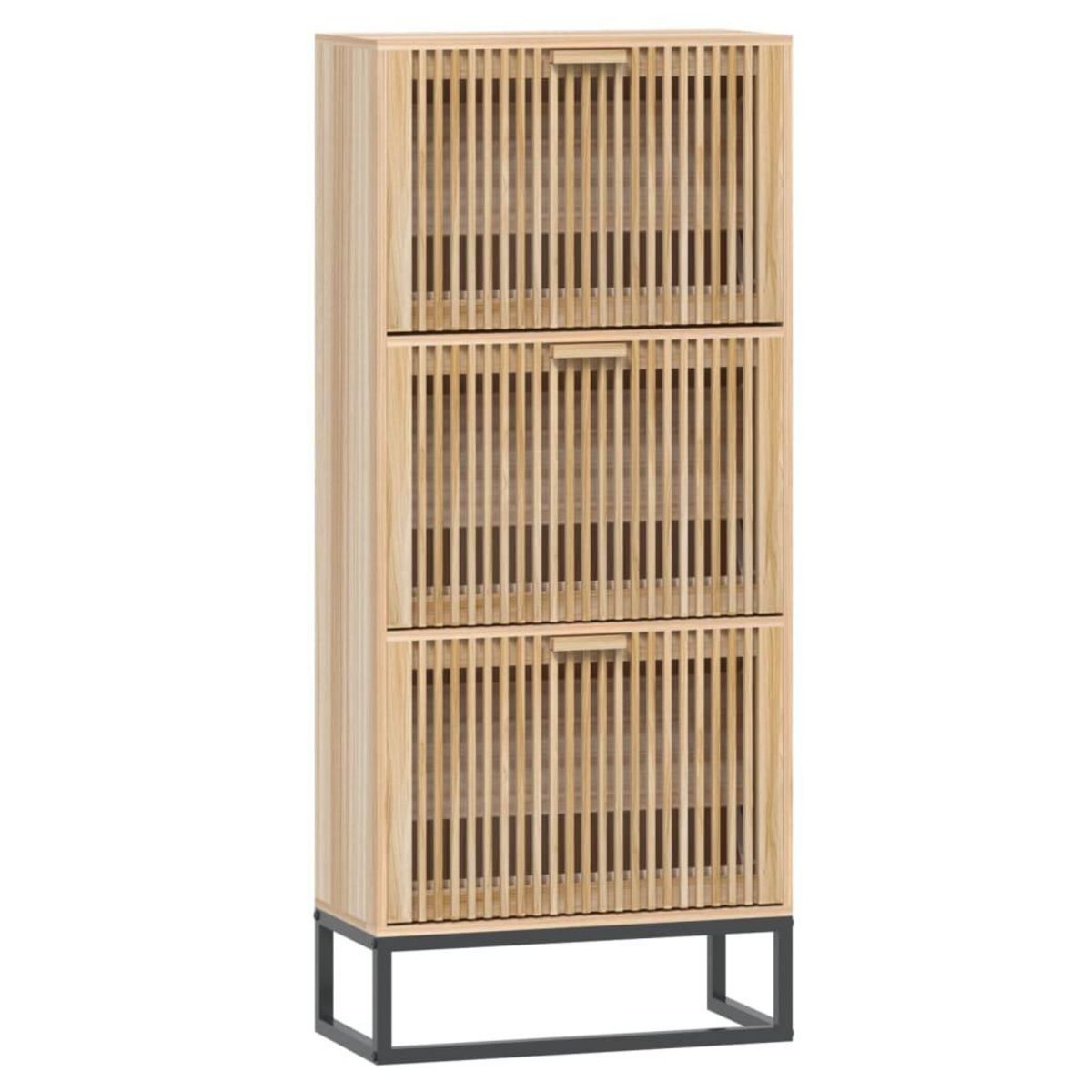 VIDAXL Armoire a chaussures 52x25x120 cm bois d'ingenierie