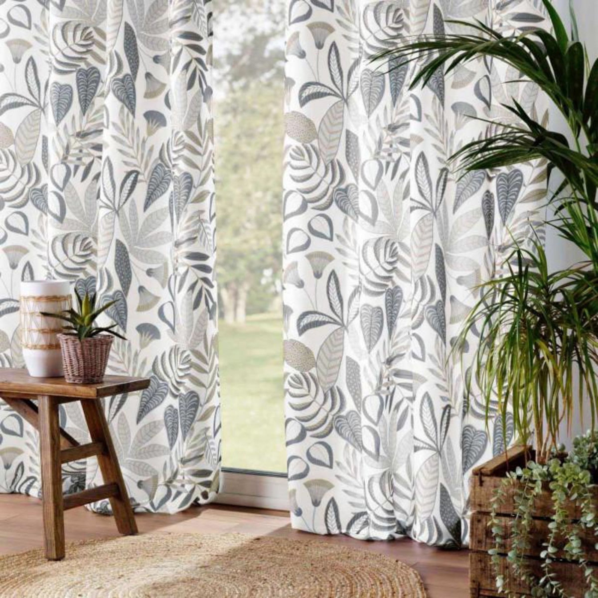 Paris Prix Rideau à Œillets Imprimé  Tilda  140x260cm Blanc