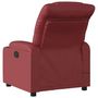 Voir la diapositive 5 : VIDAXL Fauteuil de massage inclinable électrique rouge bordeaux