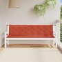 Voir la diapositive 3 : VIDAXL Coussins de banc de jardin lot de 2 rouge melange tissu