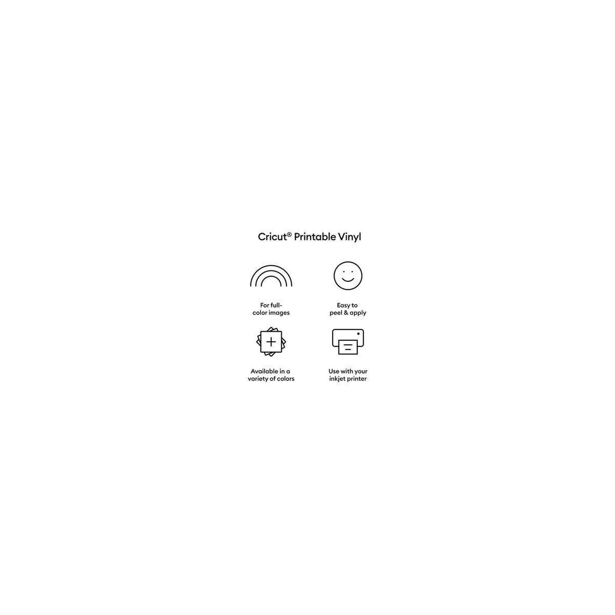 Voir la diapositive 5 : CRICUT Accessoire printable vinyl a4 - 10 sheets (silver)