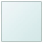 VIDAXL Dessus de table Transparent 40x40 cm Verre trempe