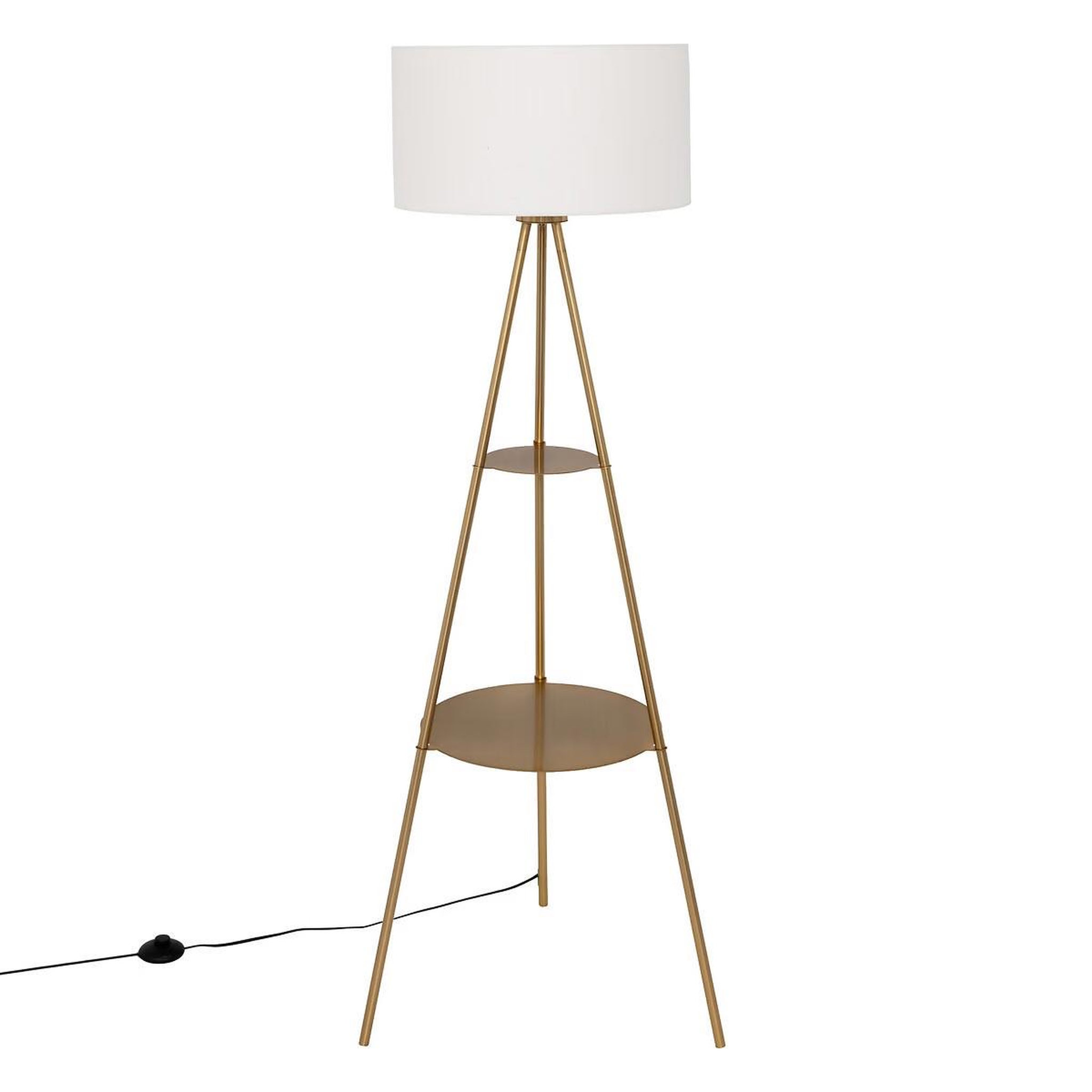 Voir la diapositive 1 : ATMOSPHERA Lampadaire trépied en métal  arthus  163cm doré