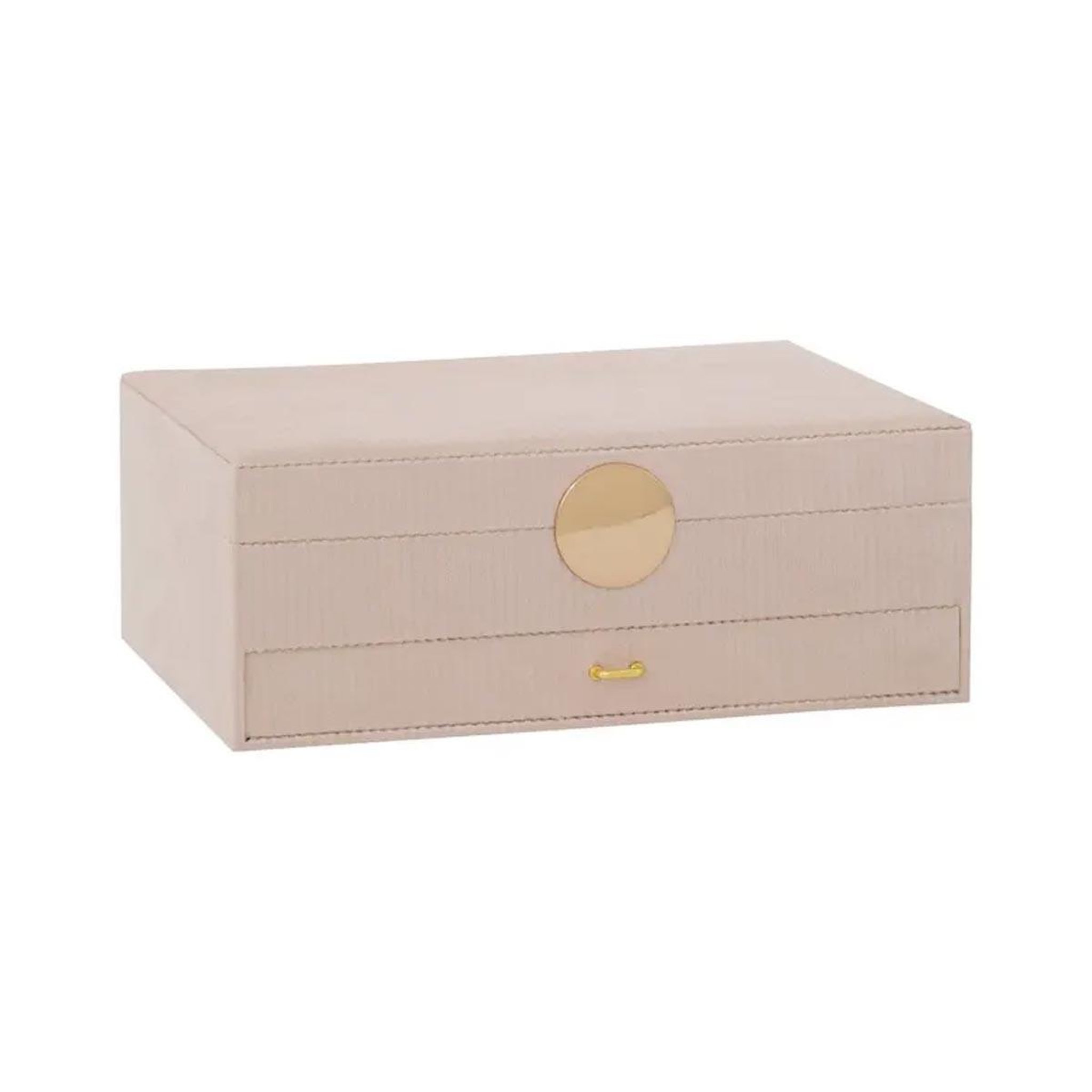 ATMOSPHERA Boîte à Bijoux en Velours  Enya  27cm Beige