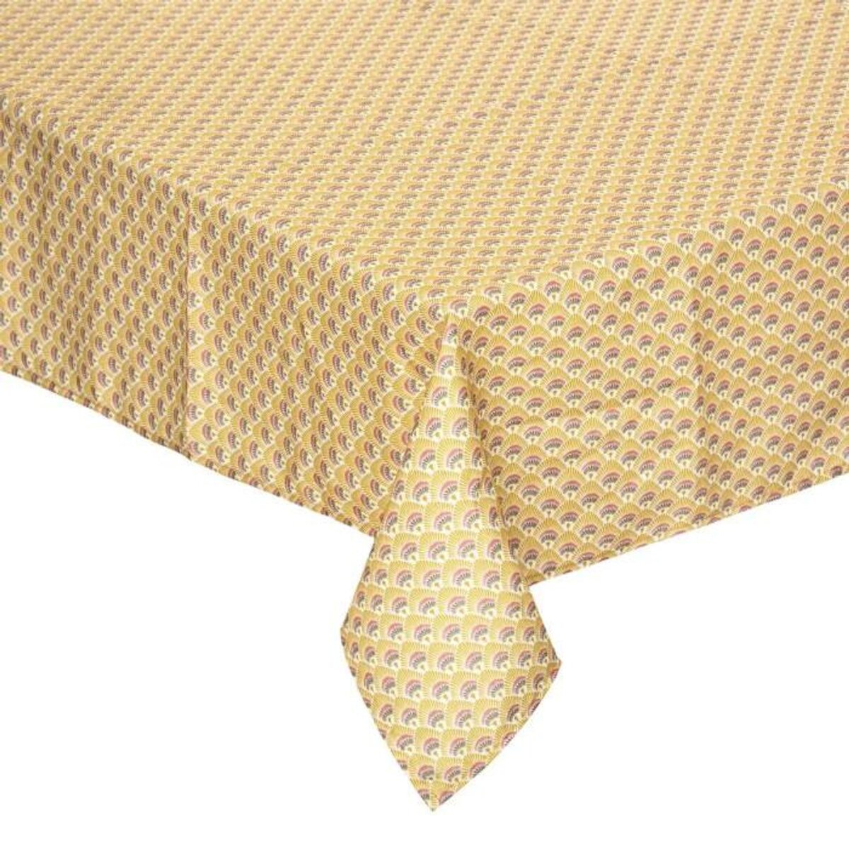 ATMOSPHERA Nappe Antitache à Motifs  Gloria  140x240cm Ocre