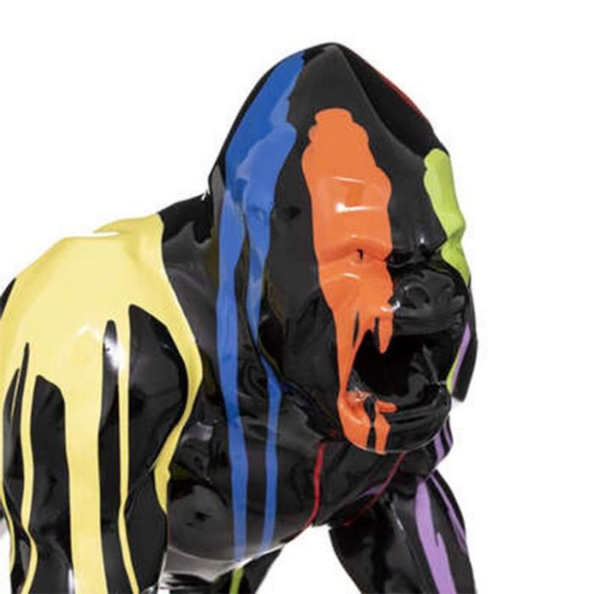 Paris Prix Statuette Gorille Déco  Trash  45cm Noir