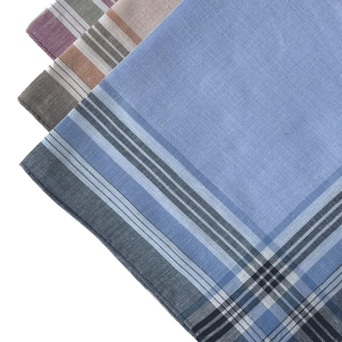 VANDERSICKEL Lot de 12 mouchoirs Homme 40x40cm 100% coton