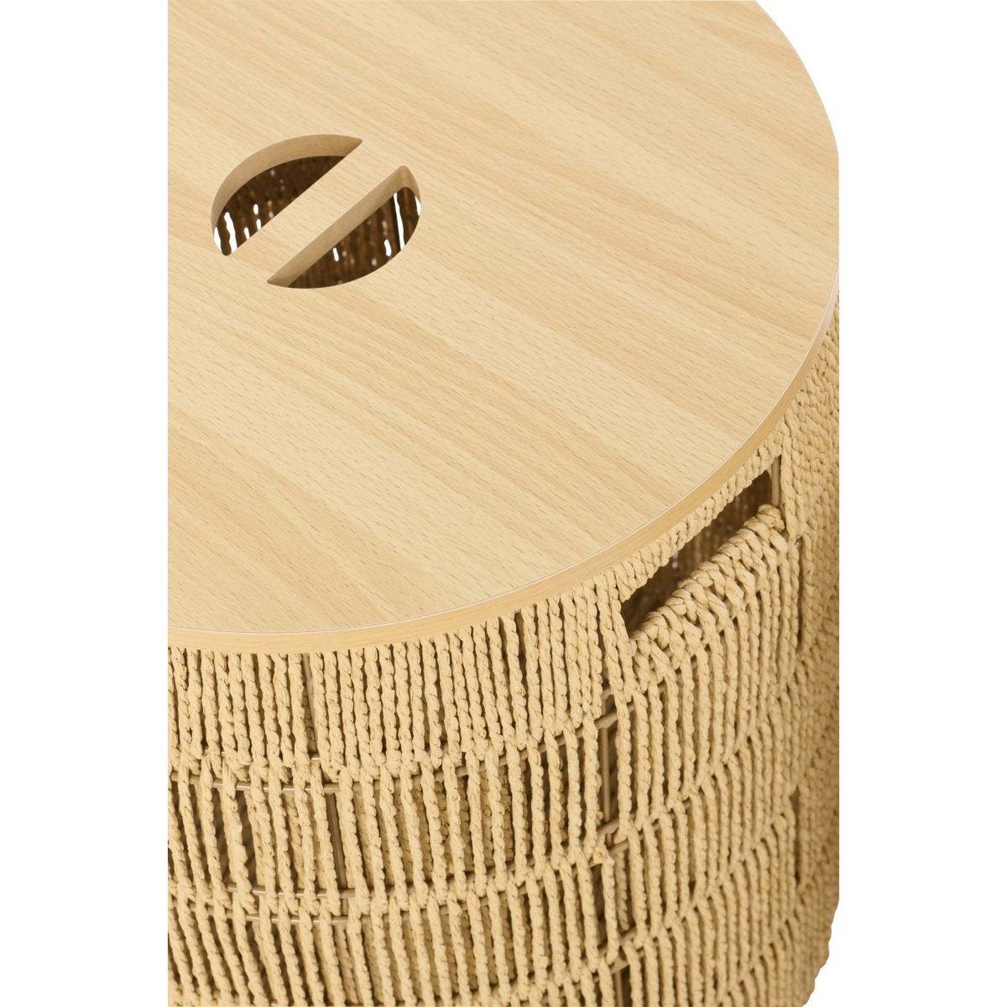 Voir la diapositive 3 : J-LINE Lot de 2 Paniers de Rangement  Ryan  46cm Naturel