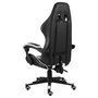 Voir la diapositive 3 : VIDAXL Fauteuil de jeux video Noir et blanc Similicuir
