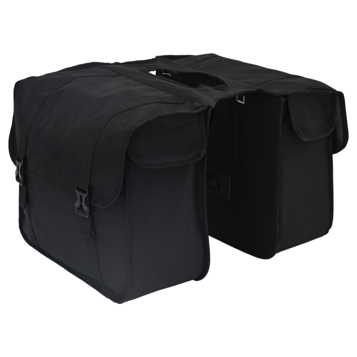 VIDAXL Sacoche de vélo double 48 L Noir