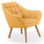 Voir la diapositive 1 : Paris Prix Fauteuil Scandinave Matelassé  Taon  83cm Jaune