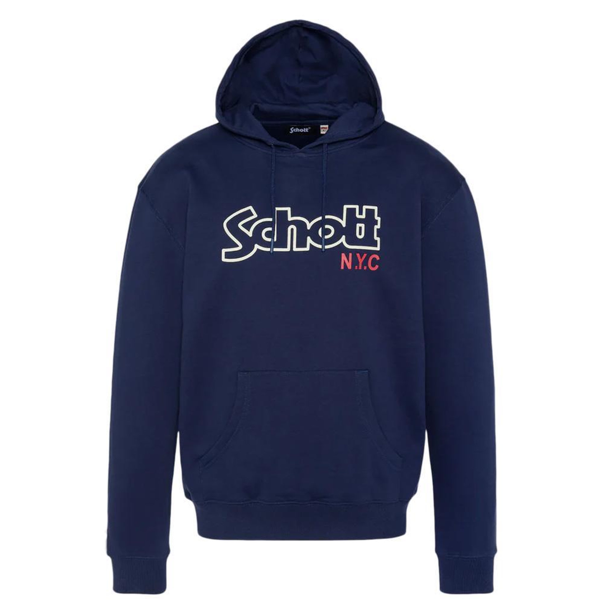 Schott Sweat à Capuche Marine Homme Schott Sidney. Coloris disponibles : Bleu