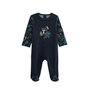 Voir la diapositive 1 : Petit Béguin Pyjama bébé en velours Jungle Friends
