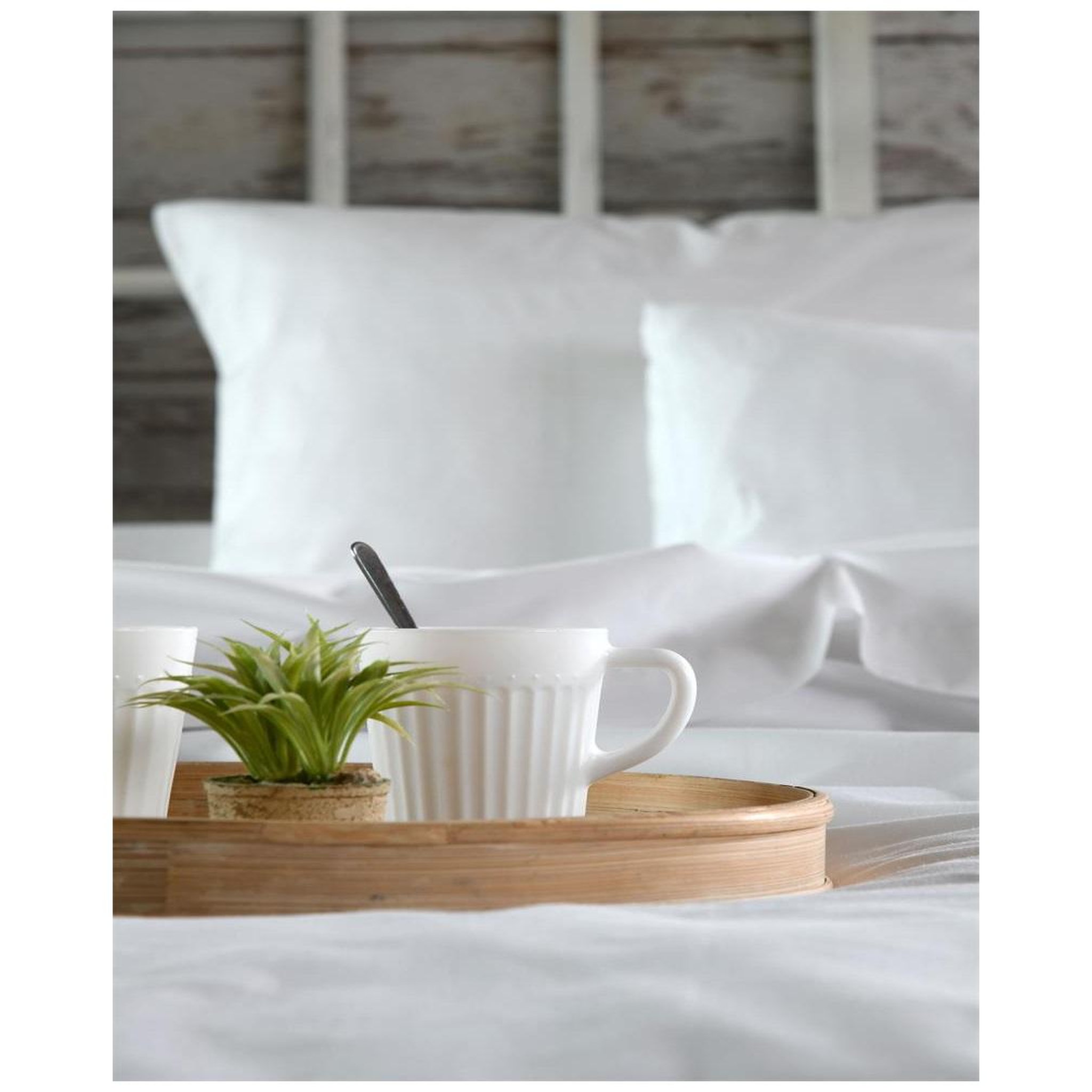 Voir la diapositive 6 : Eden Drap housse percale en coton nuage