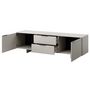 Voir la diapositive 2 : BEST MOBILIER Canterbury - meuble tv - 2 tiroirs - beige - 180 cm
