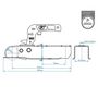 Voir la diapositive 5 : PROPLUS Accouplement pour boule d'attelage carre ProPlus 50 mm