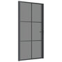 Voir la diapositive 2 : VIDAXL Porte interieure 102,5x201,5 cm Noir Verre ESG et aluminium