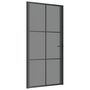 Voir la diapositive 2 : VIDAXL Porte interieure 102,5x201,5 cm Noir Verre ESG et aluminium