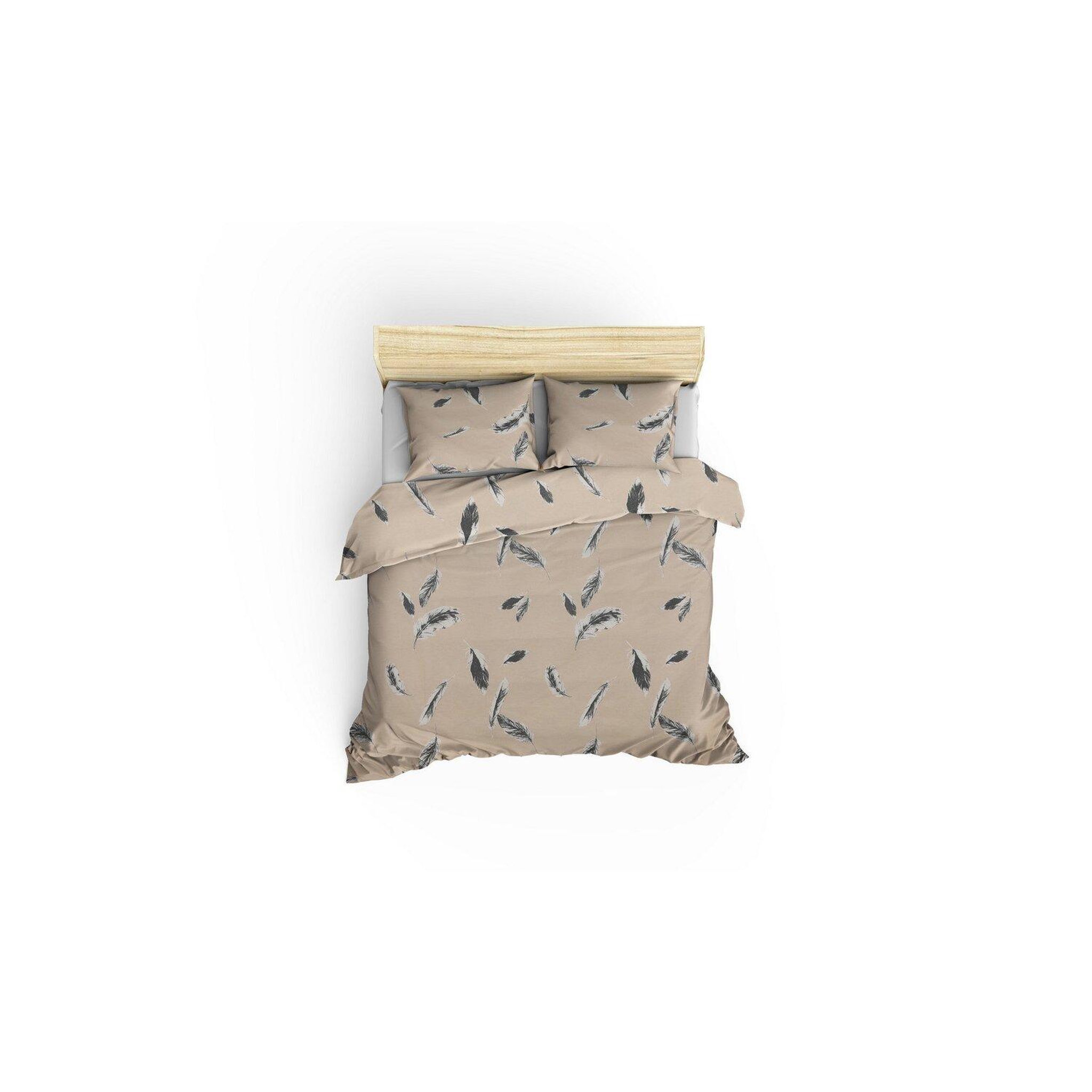 Voir la diapositive 2 : Home collection Parure housse de couette avec taie(s) 100 % coton Feather