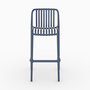 Voir la diapositive 3 : Rendez vous déco Lot de 2 chaises de bar de jardin 76 cm en plastique bleu marine-Duli