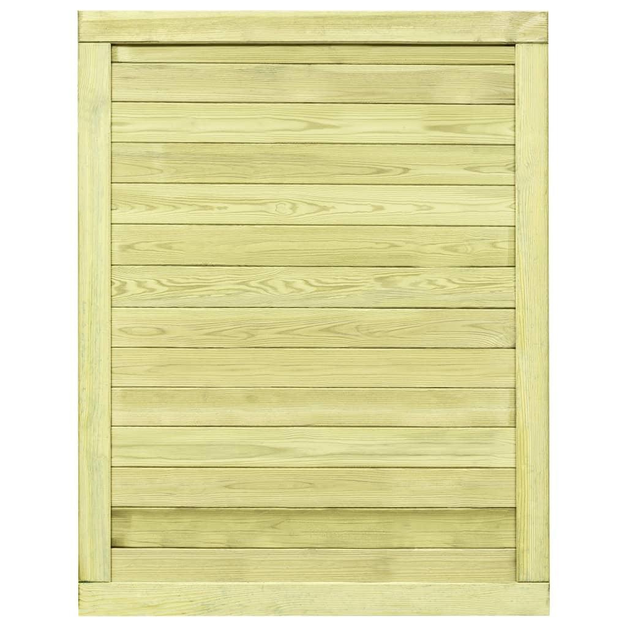 Voir la diapositive 3 : VIDAXL Portail de jardin Bois de pin impregne 125x100 cm