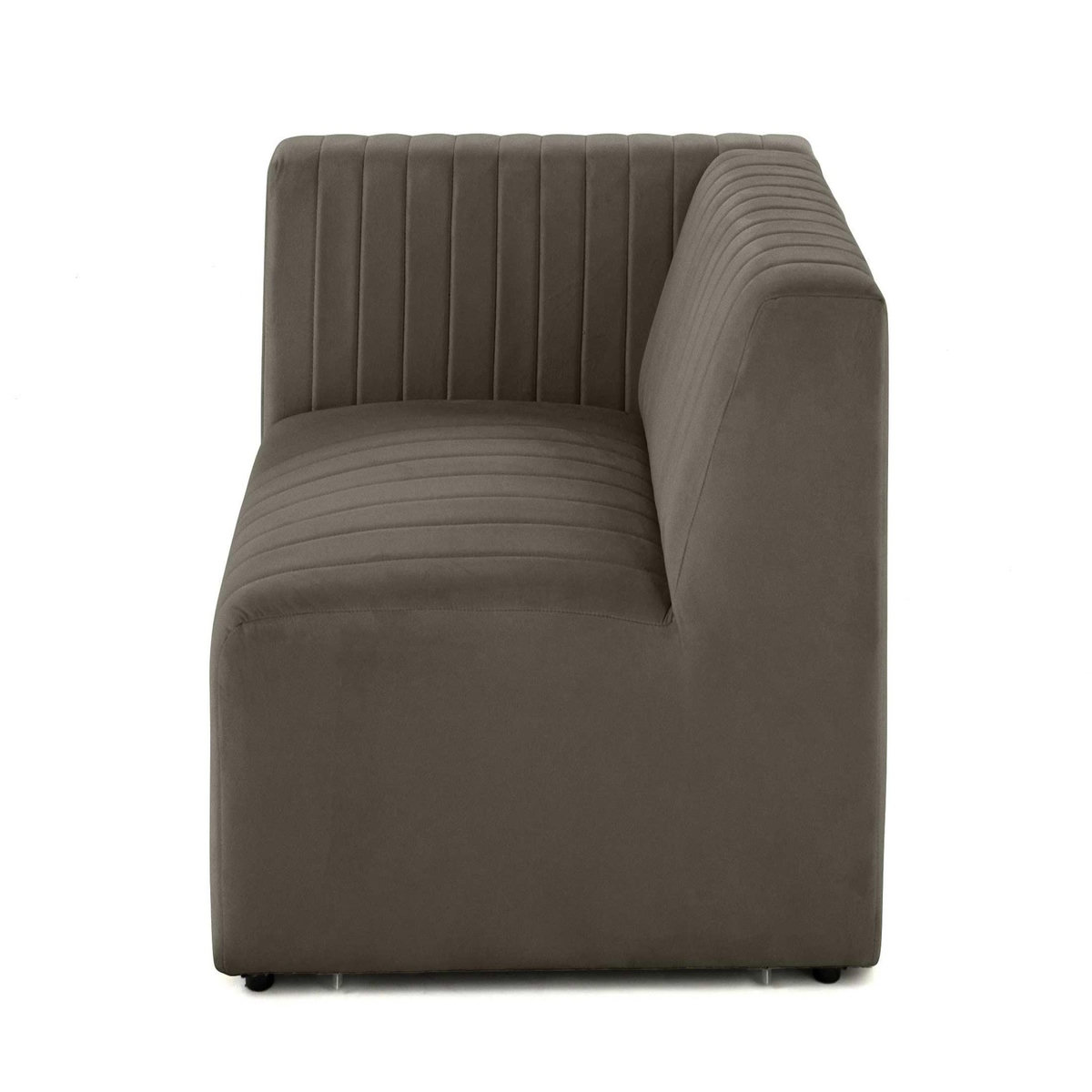 LISA DESIGN Nova - module d'assise gauche - en velours