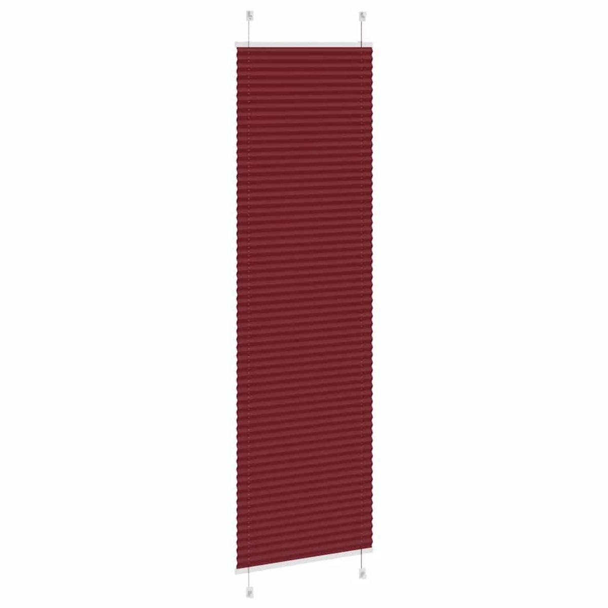 VIDAXL Store plisse rouge bordeaux 65x200 cm largeur du tissu 64,4 cm