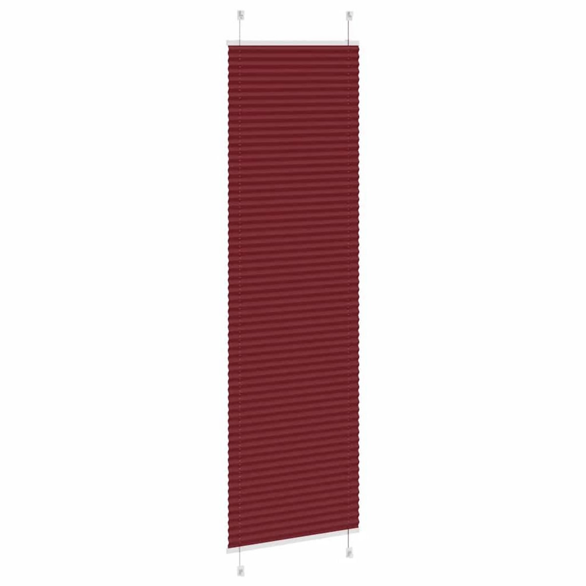 VIDAXL Store plisse rouge bordeaux 65x200 cm largeur du tissu 64,4 cm
