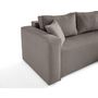 Voir la diapositive 6 : BEST MOBILIER Topaze - canapé d'angle déhoussable réversible 4 places en tissu