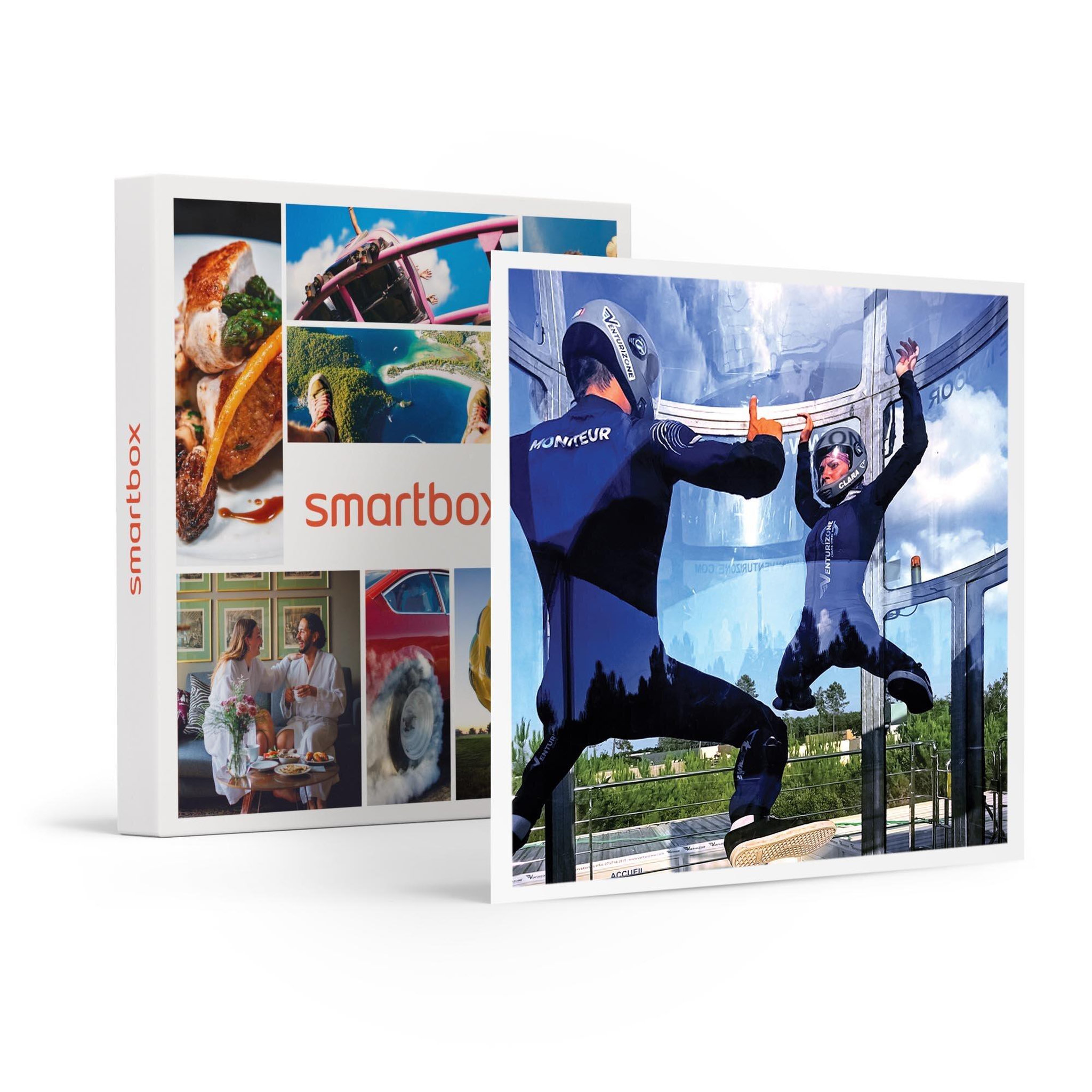 Voir la diapositive 1 : Smartbox Simulateur de chute libre : 2 sessions de vol pour 2 adultes avec vidéo au Havre - Coffret Cadeau Sport & Aventure