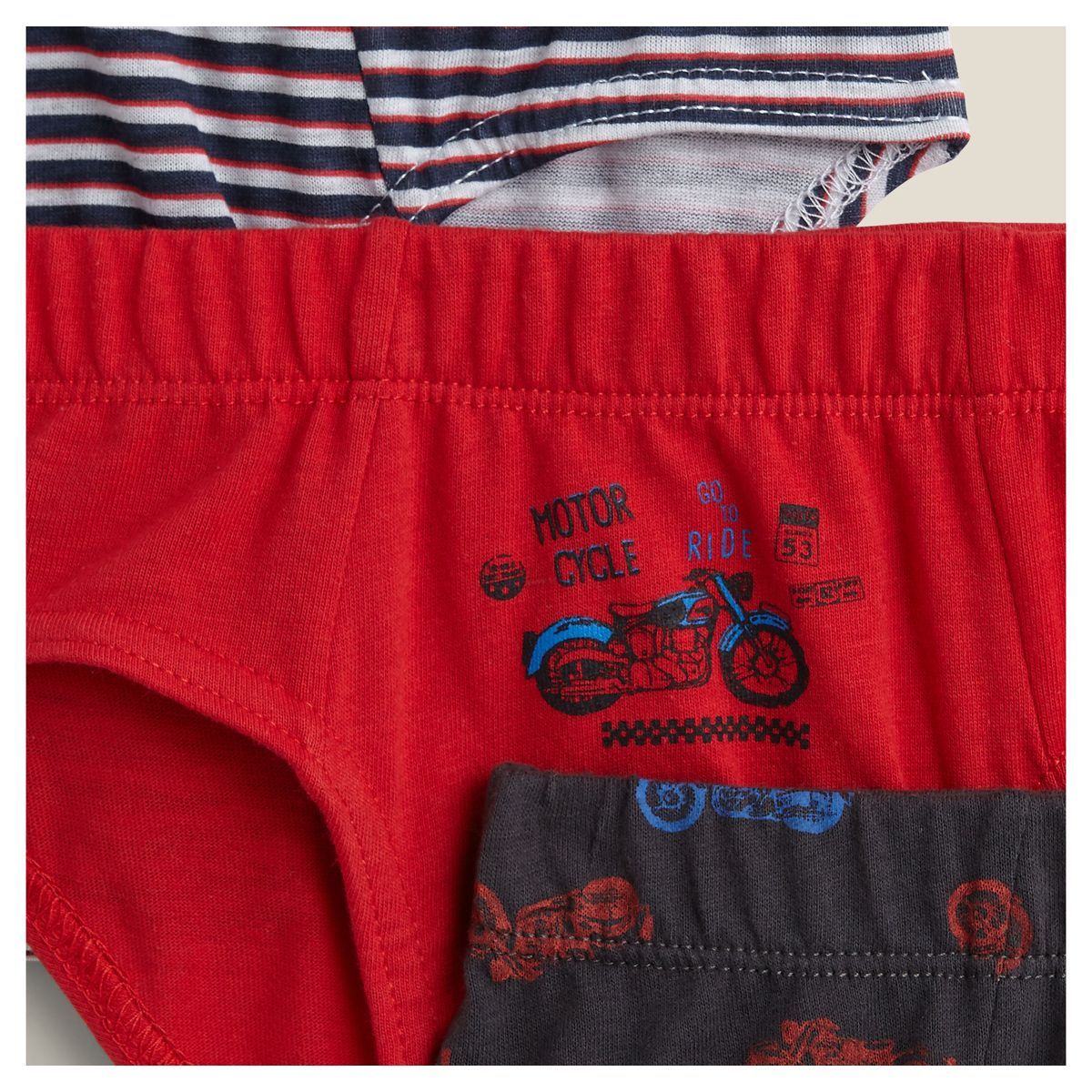 IN EXTENSO Lot de 3 slips garçon