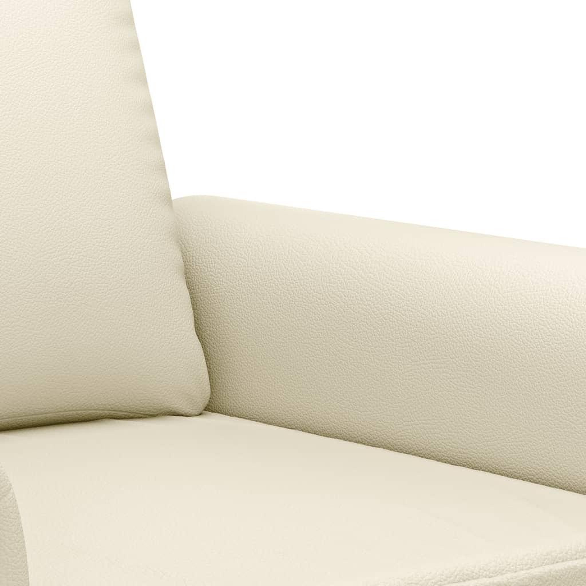 Voir la diapositive 5 : VIDAXL Ensemble de canapes 3 pcs avec coussins Creme Similicuir
