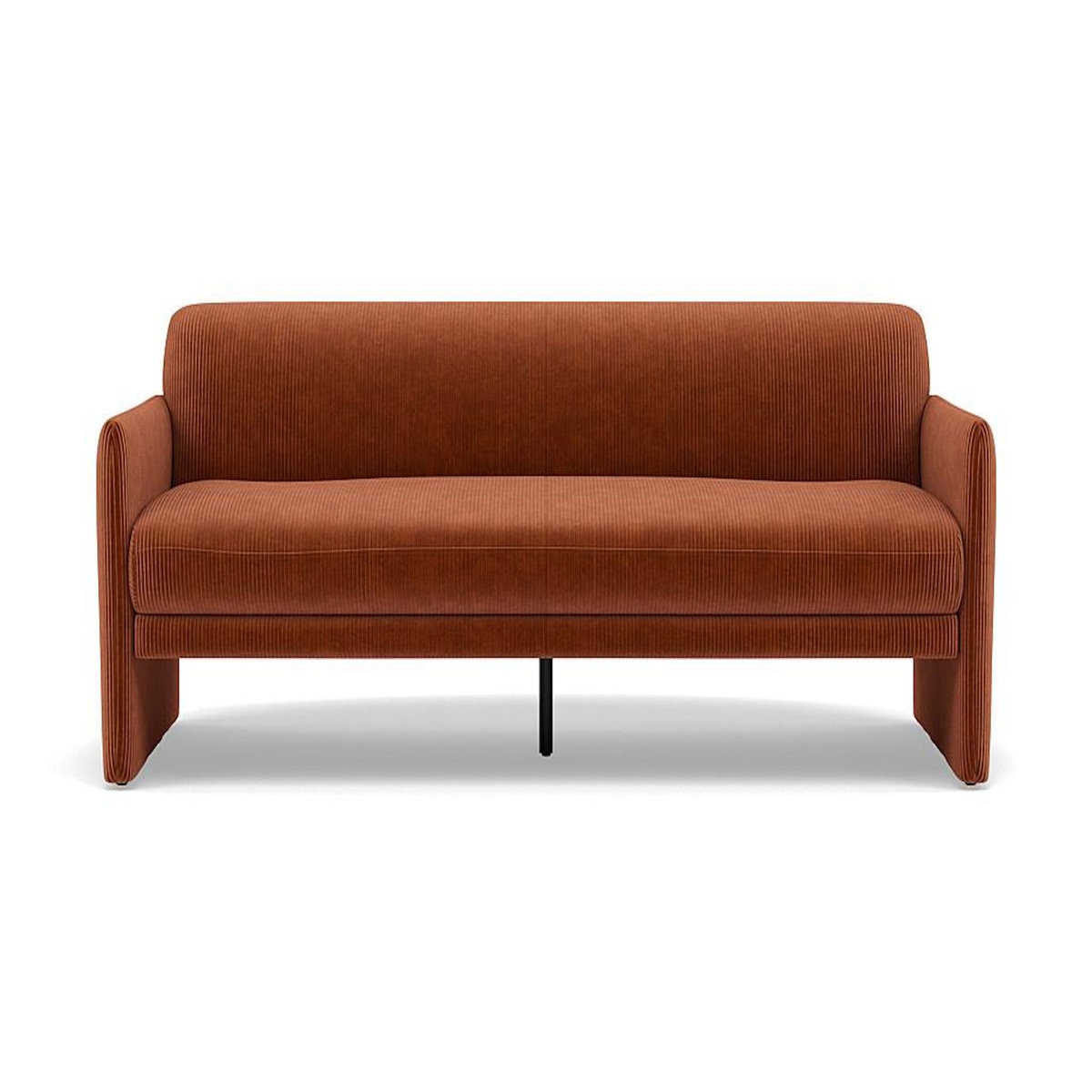 BEST MOBILIER Mathis - canapé convertible clic-clac 3 places en velours côtelé