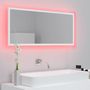 Voir la diapositive 5 : VIDAXL Miroir a LED de salle de bain Blanc 100x8,5x37 cm Acrylique