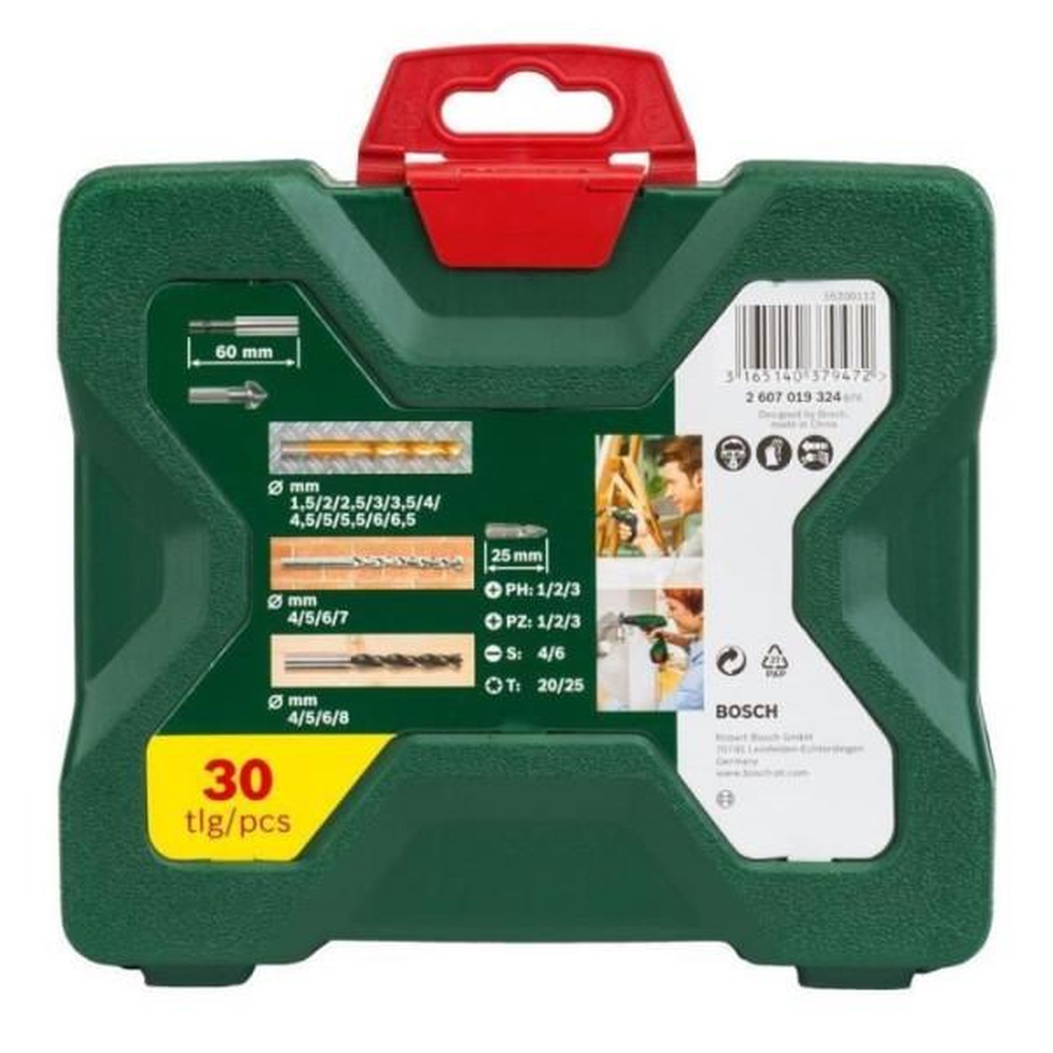 Voir la diapositive 3 : BOSCH Coffret d'accessoires pour le perçage et le vissage x-line (30 pcs) - bosch