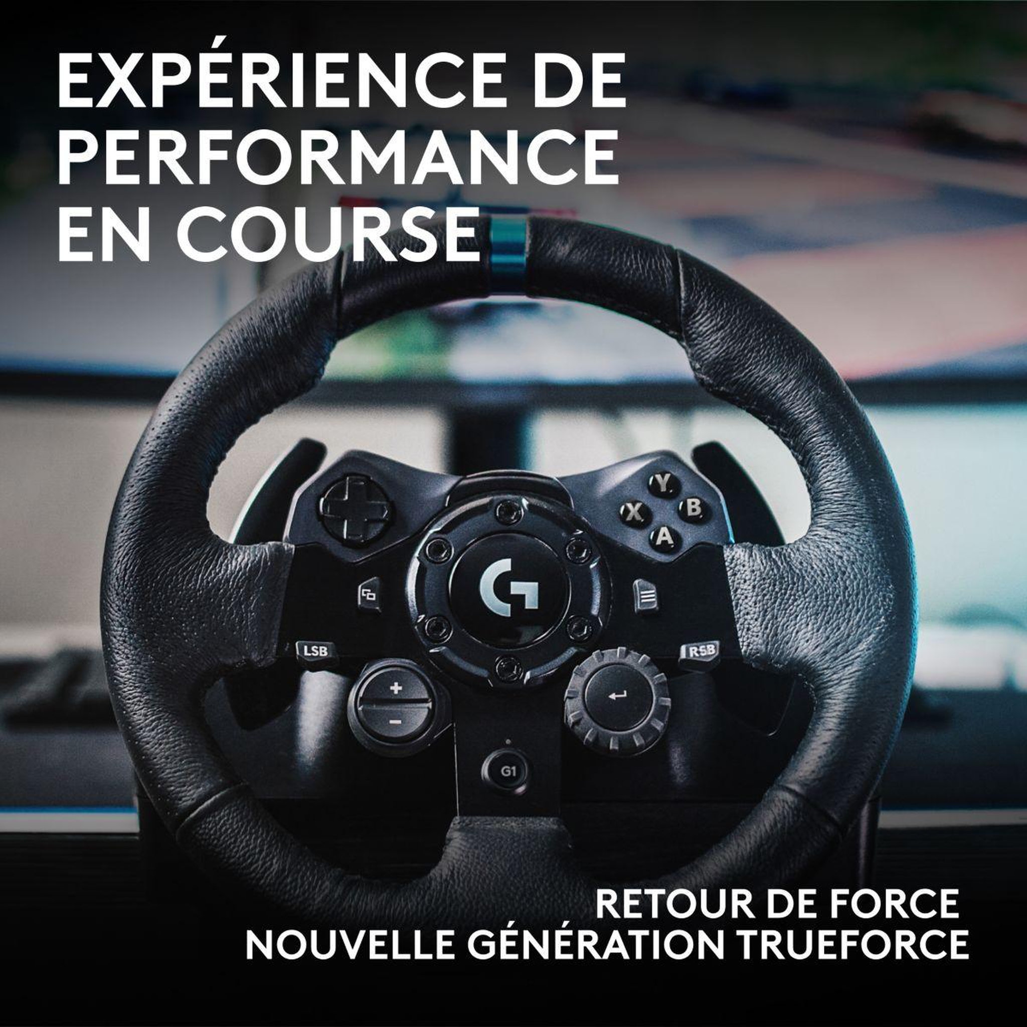 Voir la diapositive 3 : Logitech Volant + Pédalier G923 Racing Wheel and Pedals