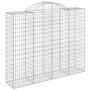 Voir la diapositive 3 : VIDAXL Paniers a gabions arques 18 pcs 200x50x160/180 cm Fer galvanise