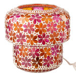 Paris Prix Lampe à Poser Mosaïque  Ruthie  19cm Rose & Orange
