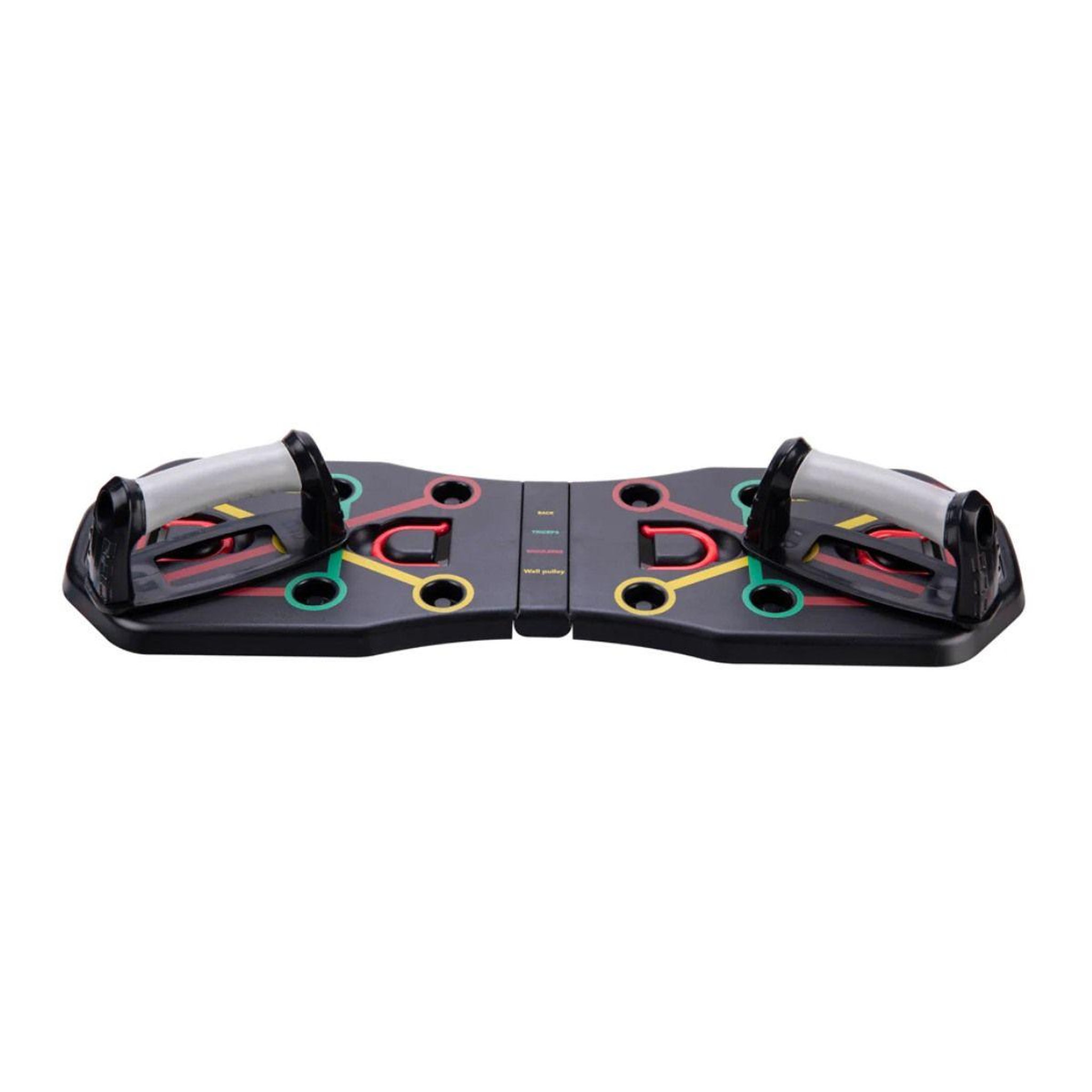 Voir la diapositive 1 : DE FAUGERES Planche de Musculation Push Up  9 en 1  64cm Noir