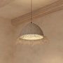 Voir la diapositive 6 : ATMOSPHERA Lampe Suspension en Roseau  Sea View  56cm Naturel