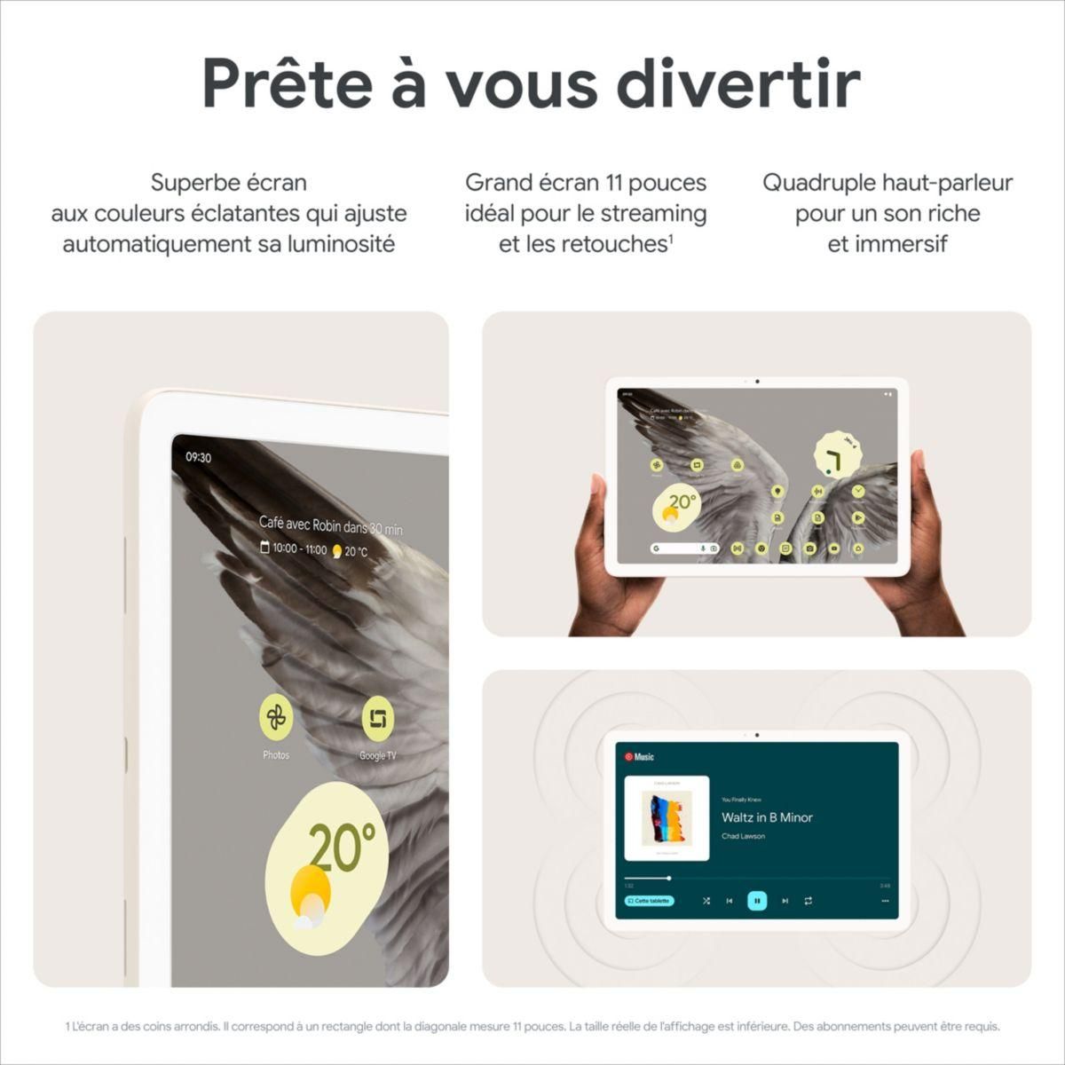 GOOGLE Tablette Android Pixel Tablet vert Sauge 2023