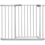 HAUCK Porte de sécurité Gate Stop N Safe 2 + Rallonge 21 cm Argent