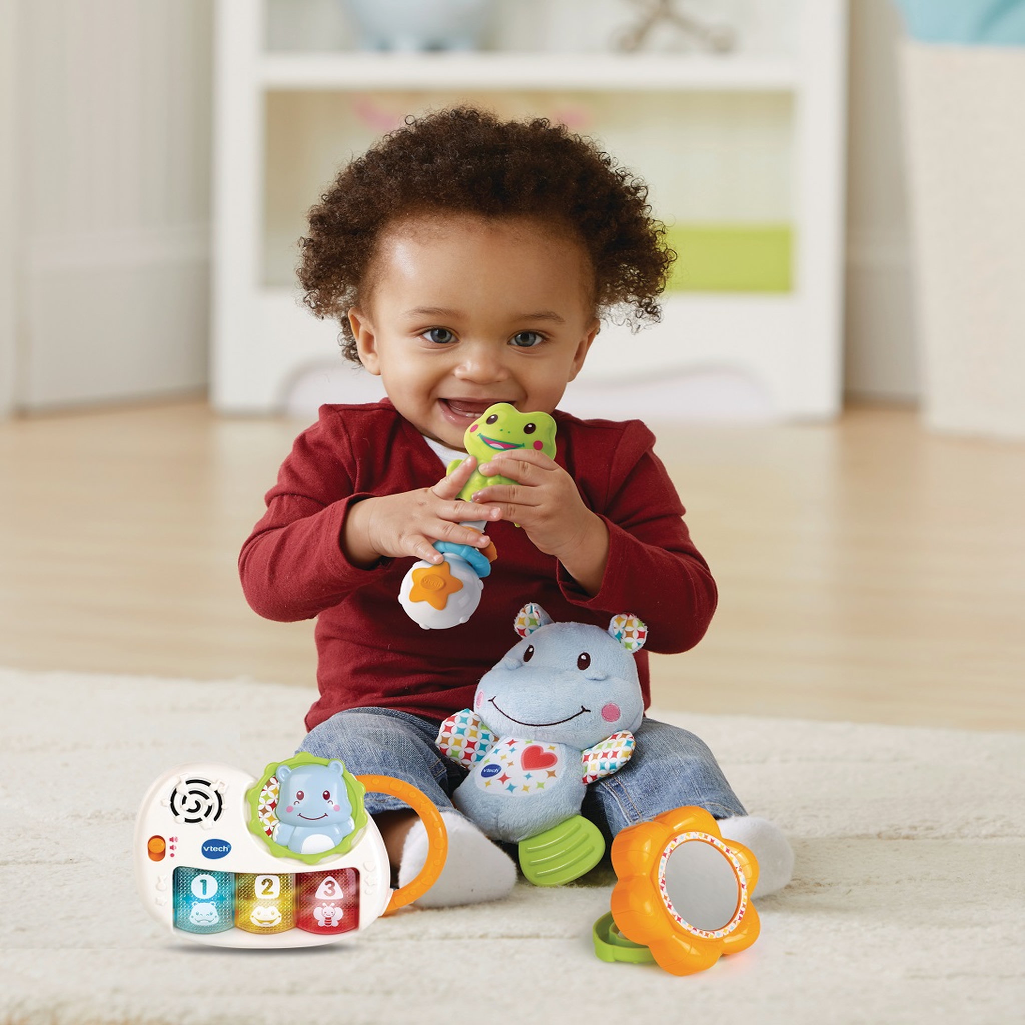 Voir la diapositive 3 : VTECH Coffret de naissance bleu - éveil des sens