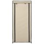 Voir la diapositive 3 : VIDAXL Armoire a chaussures avec housse Creme 58x28x106 cm Tissu