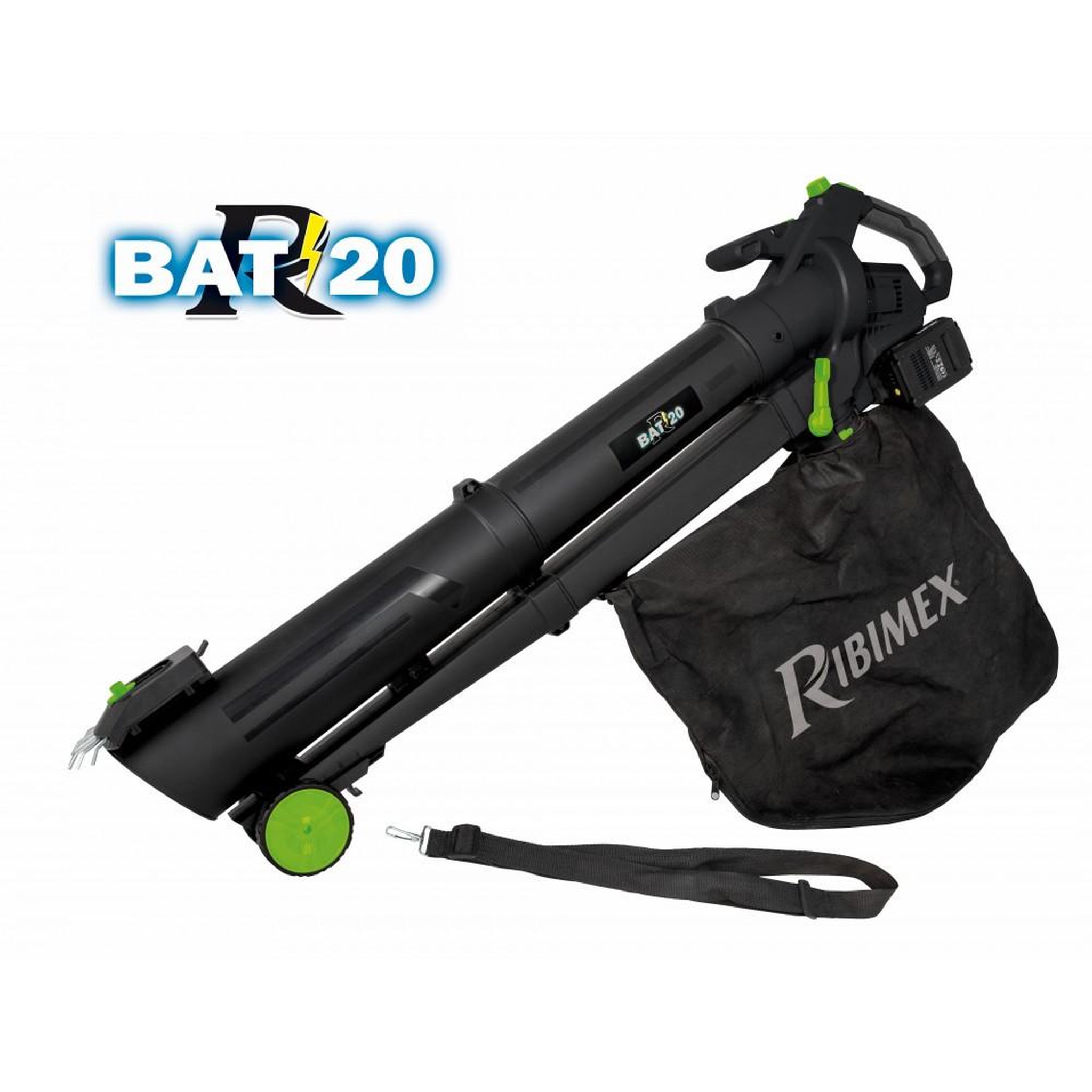 Ribimex Aspirateur souffleur broyeur sans fil 40v - prbat20/asb1