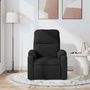 Voir la diapositive 3 : VIDAXL Fauteuil inclinable de massage noir tissu microfibre