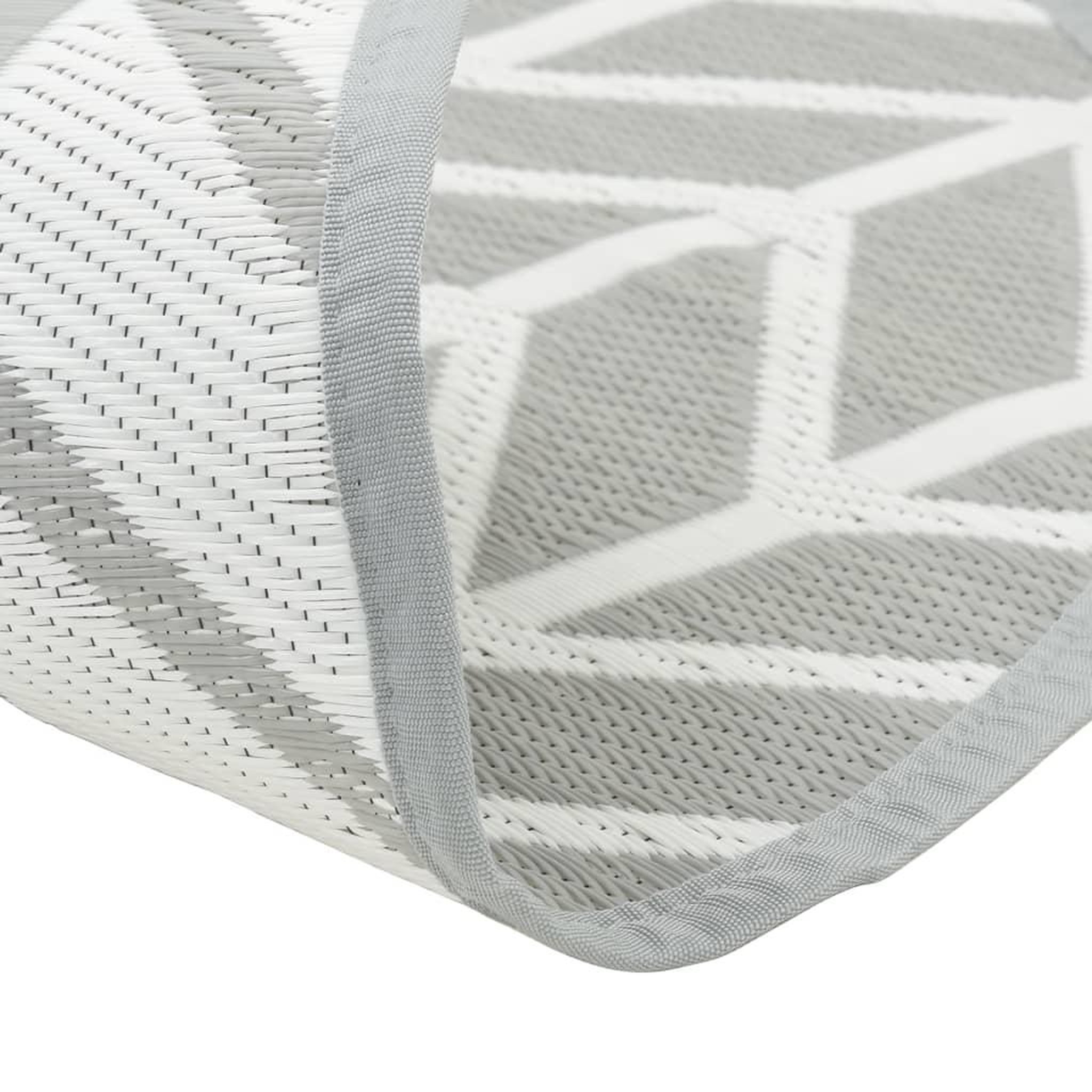 Voir la diapositive 4 : VIDAXL Tapis d'exterieur ARAKIL gris Ø160 cm PP